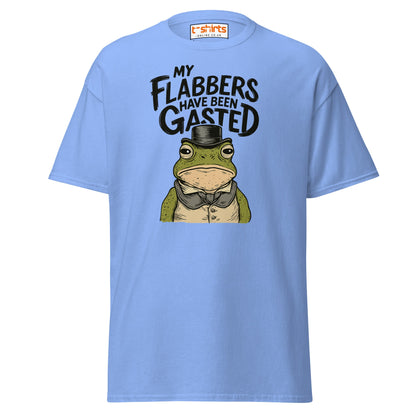 My Flabbers Have Been Gasted Funny Frog T-Shirt - Carolina Blue - T-Shirts Online