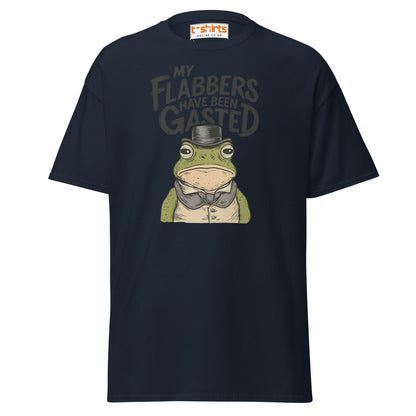 My Flabbers Have Been Gasted Funny Frog T-Shirt - Navy - T-Shirts Online