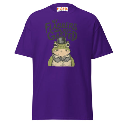 My Flabbers Have Been Gasted Funny Frog T-Shirt - Purple - T-Shirts Online