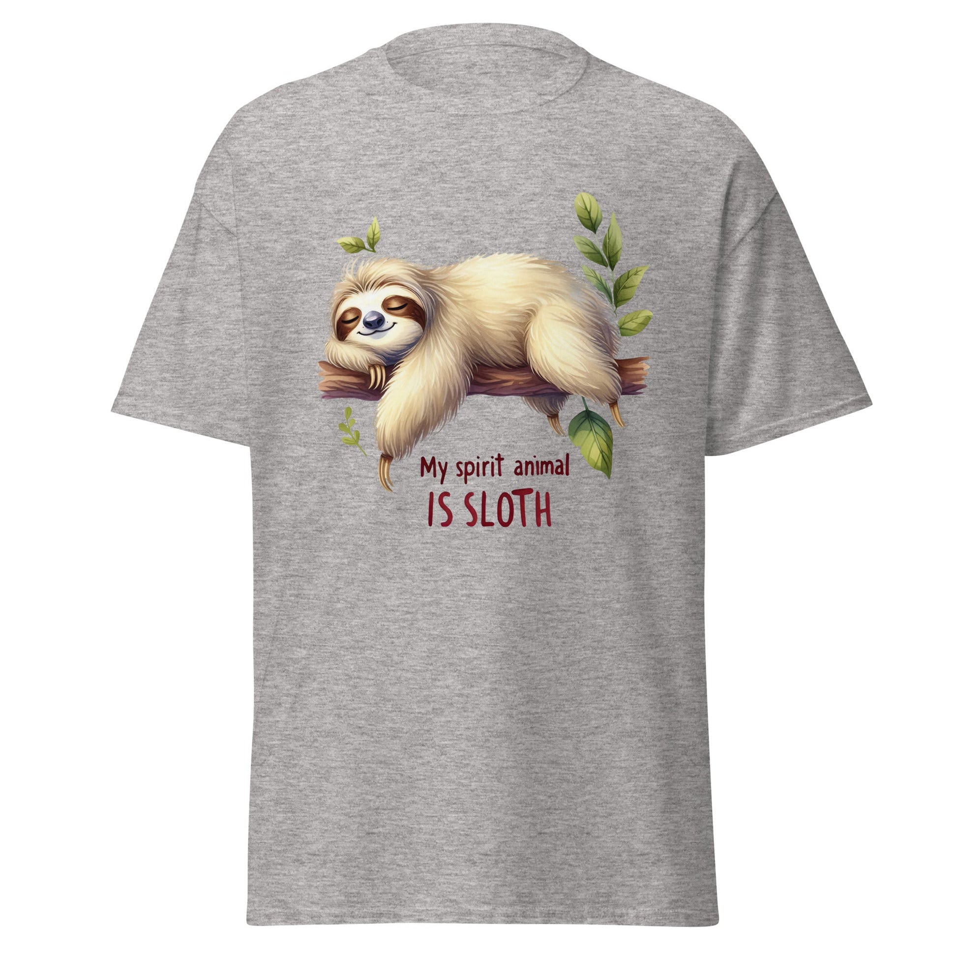 My Spirit Animal is Sloth | Sloth T-Shirt - Sport Grey - T-Shirts Online
