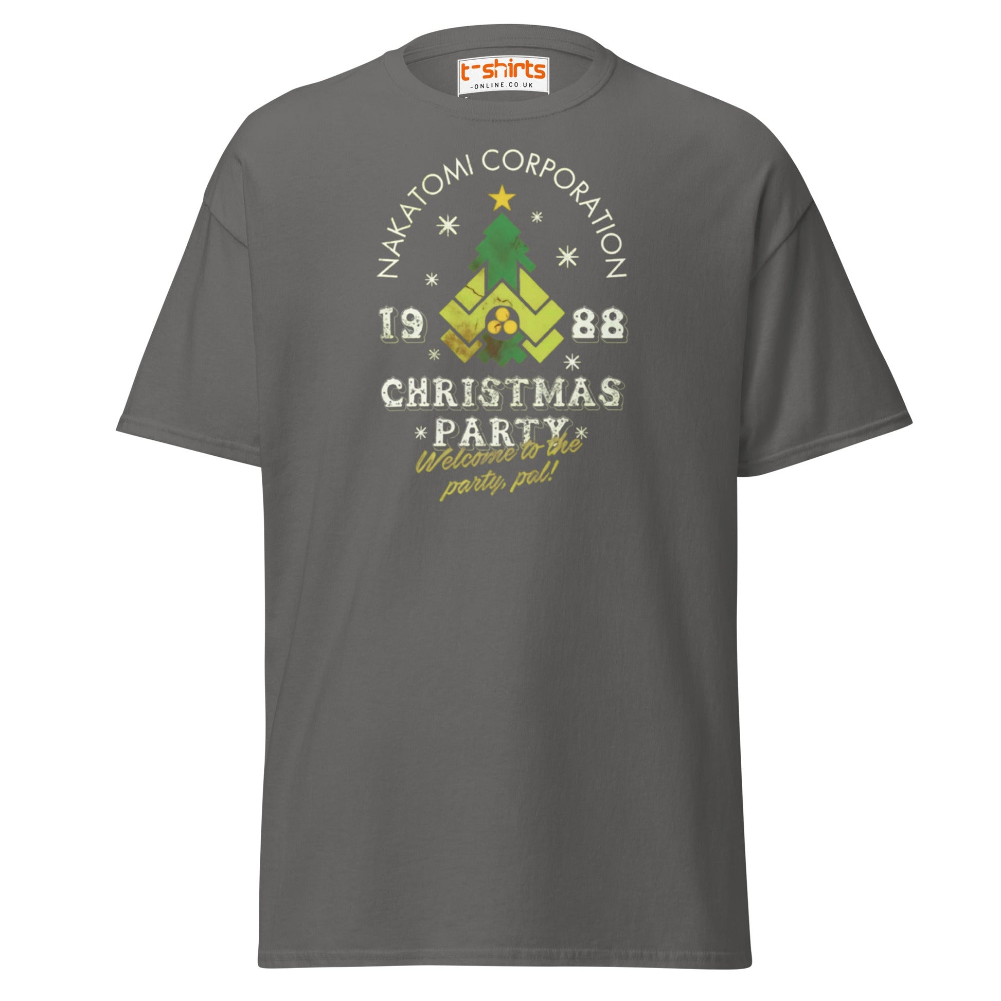 Nakatomi Christmas Party 1988 T-Shirt - Charcoal - T-Shirts Online
