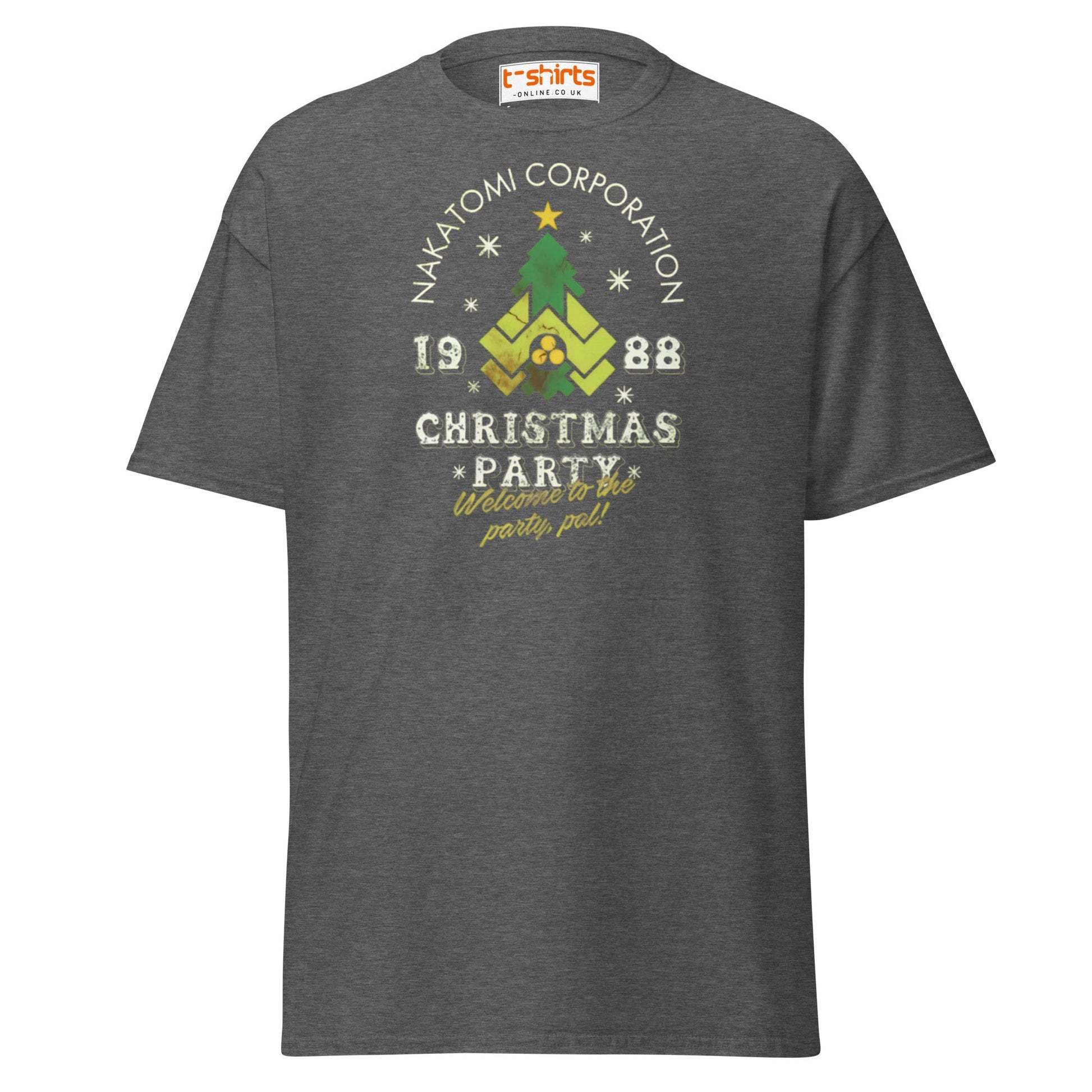 Nakatomi Christmas Party 1988 T-Shirt - Dark Heather - T-Shirts Online