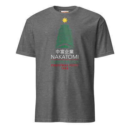Nakatomi Christmas Party T-Shirt | Movie Homage Tee - Graphite Heather - T-Shirts Online