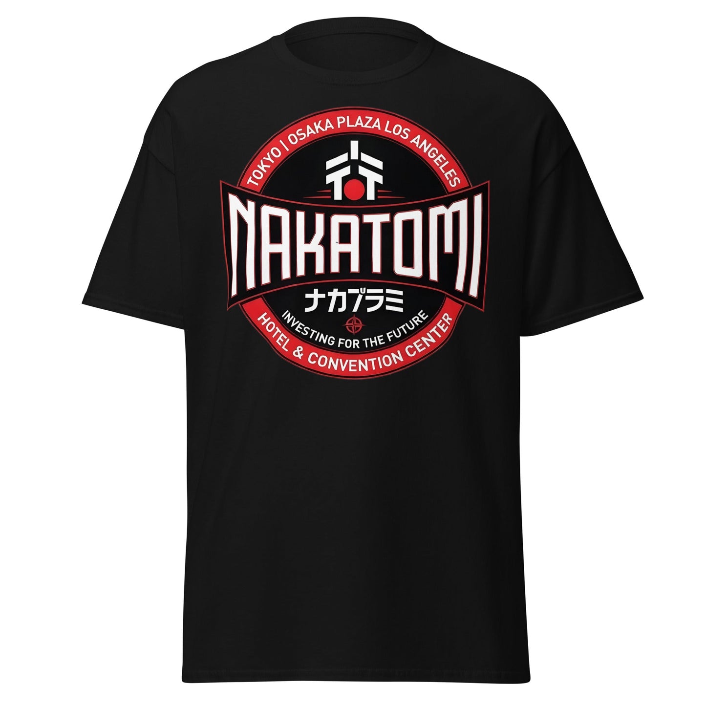Nakatomi Plaza T-Shirt - Iconic 80s Action Movie Fan Tee - Black - T-Shirts Online