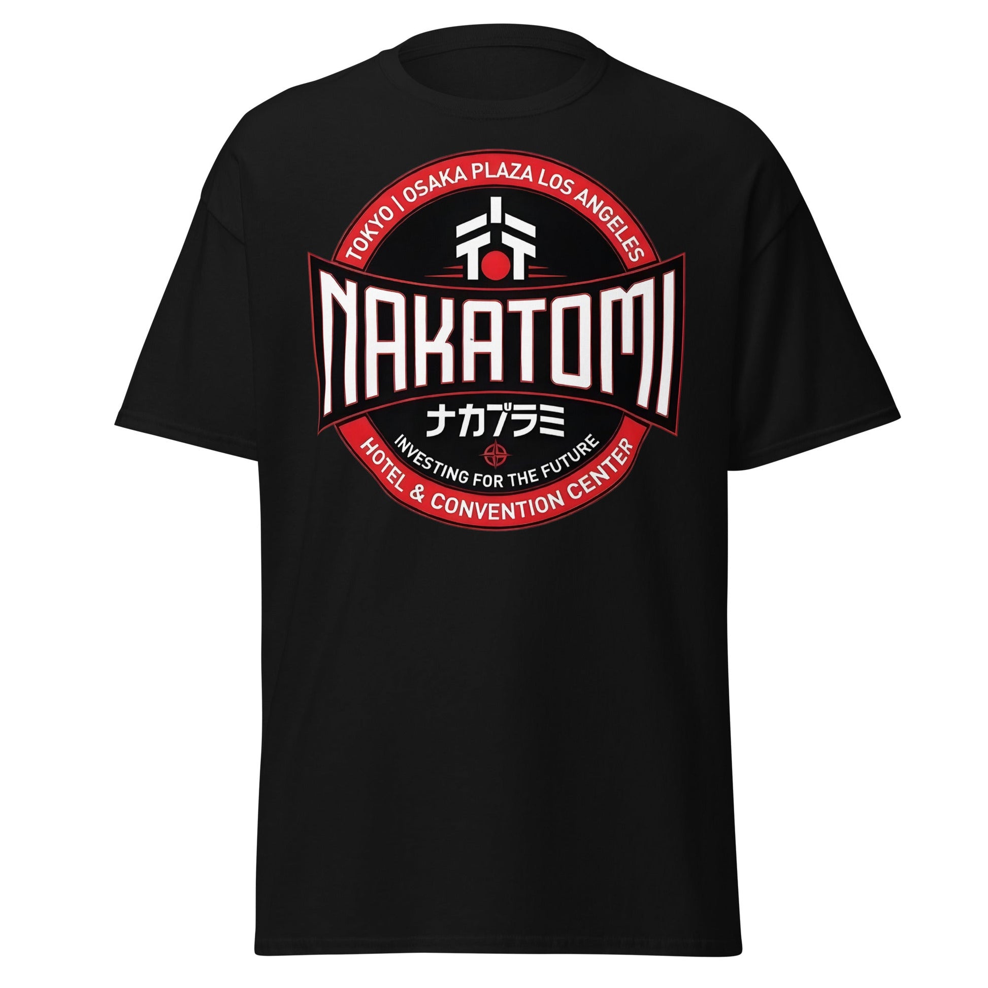 Nakatomi Plaza T-Shirt - Iconic 80s Action Movie Fan Tee - Black - T-Shirts Online