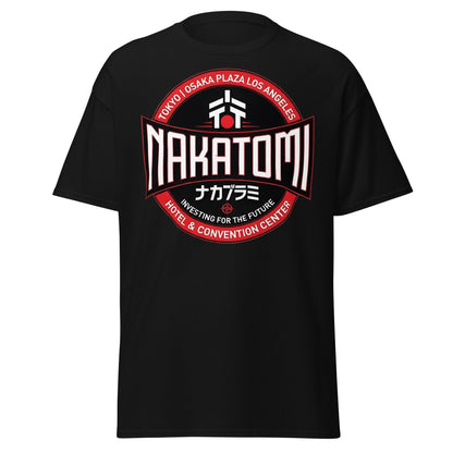 Nakatomi Plaza T-Shirt - Iconic 80s Action Movie Fan Tee - Black - T-Shirts Online
