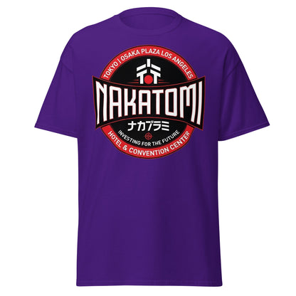 Nakatomi Plaza T-Shirt - Iconic 80s Action Movie Fan Tee - Purple - T-Shirts Online