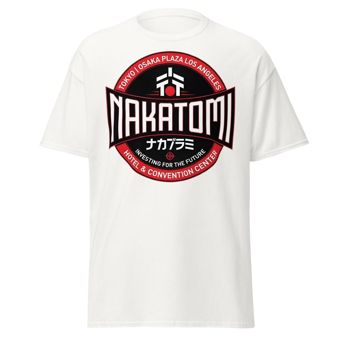 Nakatomi Plaza T-Shirt - Iconic 80s Action Movie Fan Tee - White - T-Shirts Online