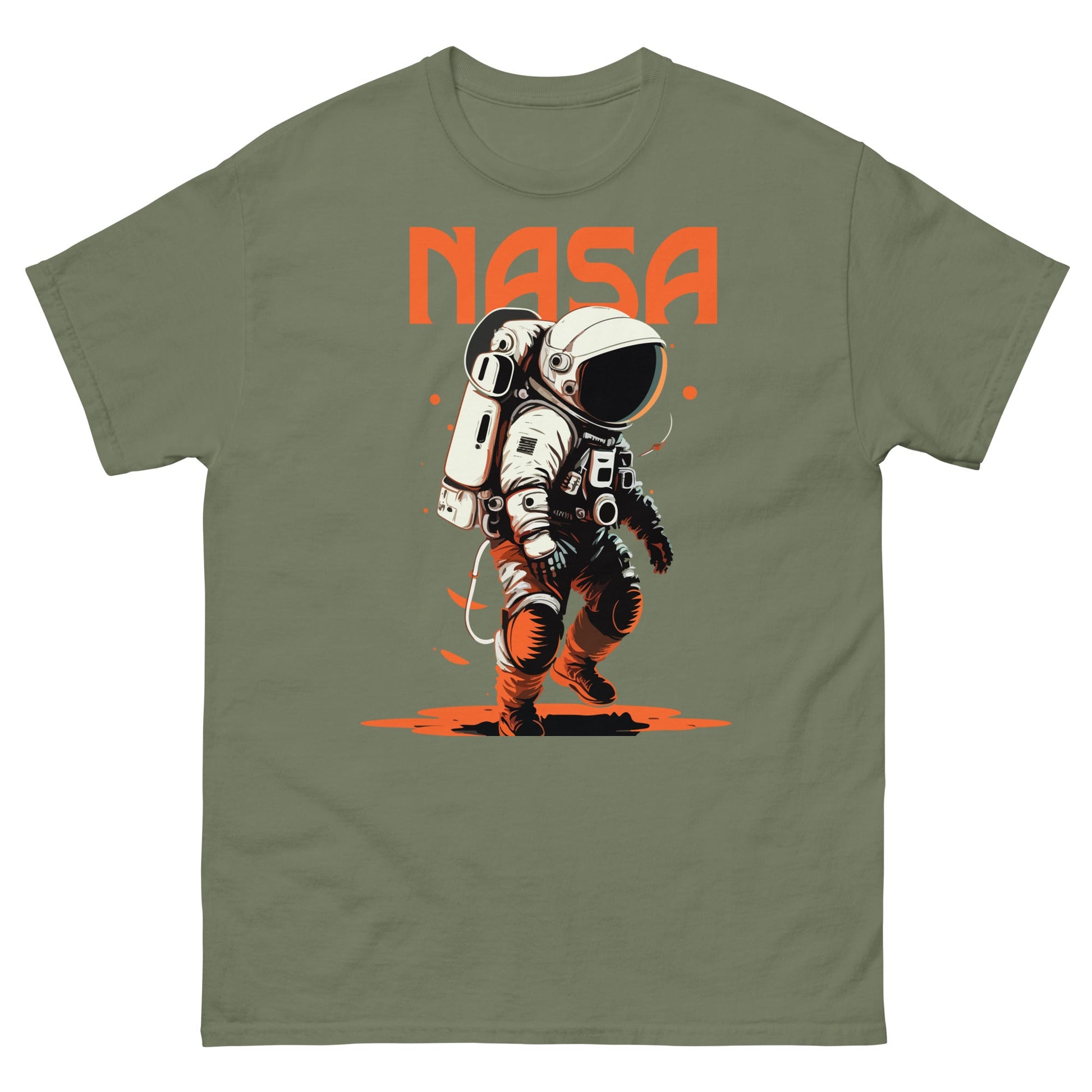 NASA Astronaut | Space T-Shirt - Military Green - T-Shirts Online
