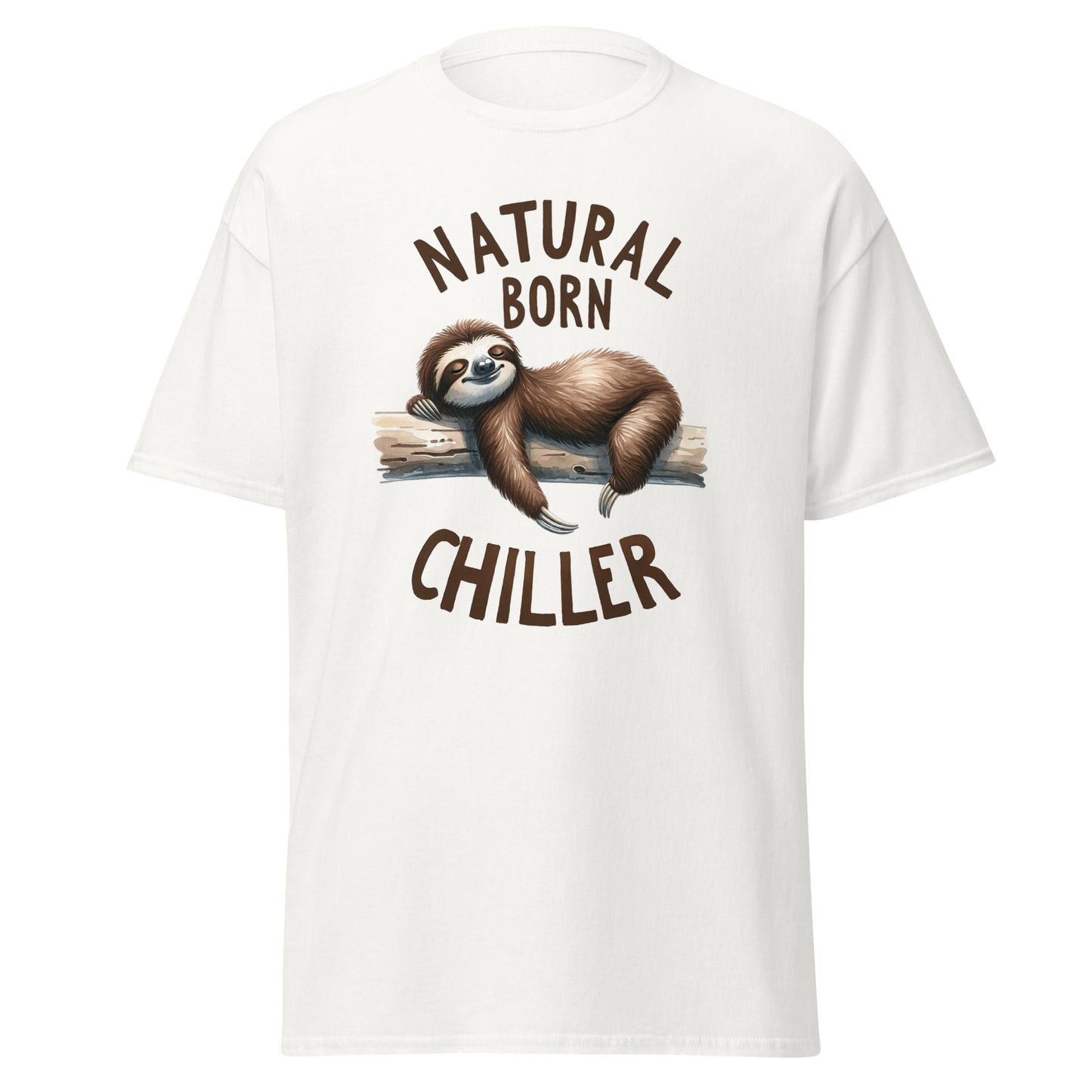 Natural Born Chiller | Sloth T-Shirt - T-Shirts Online