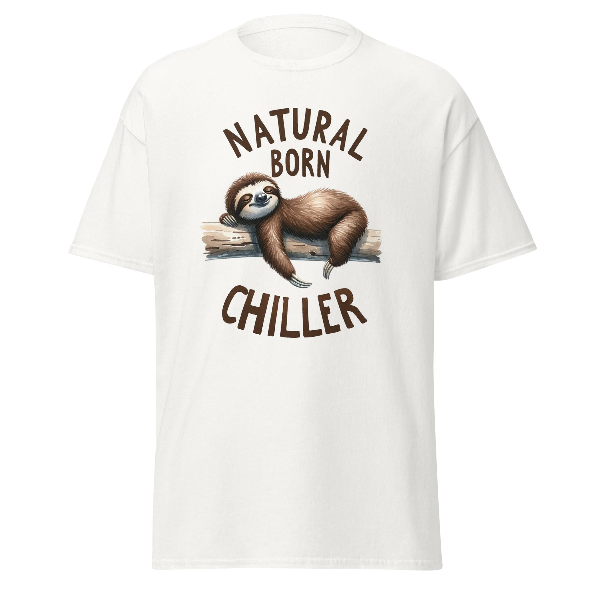 Natural Born Chiller | Sloth T-Shirt - T-Shirts Online