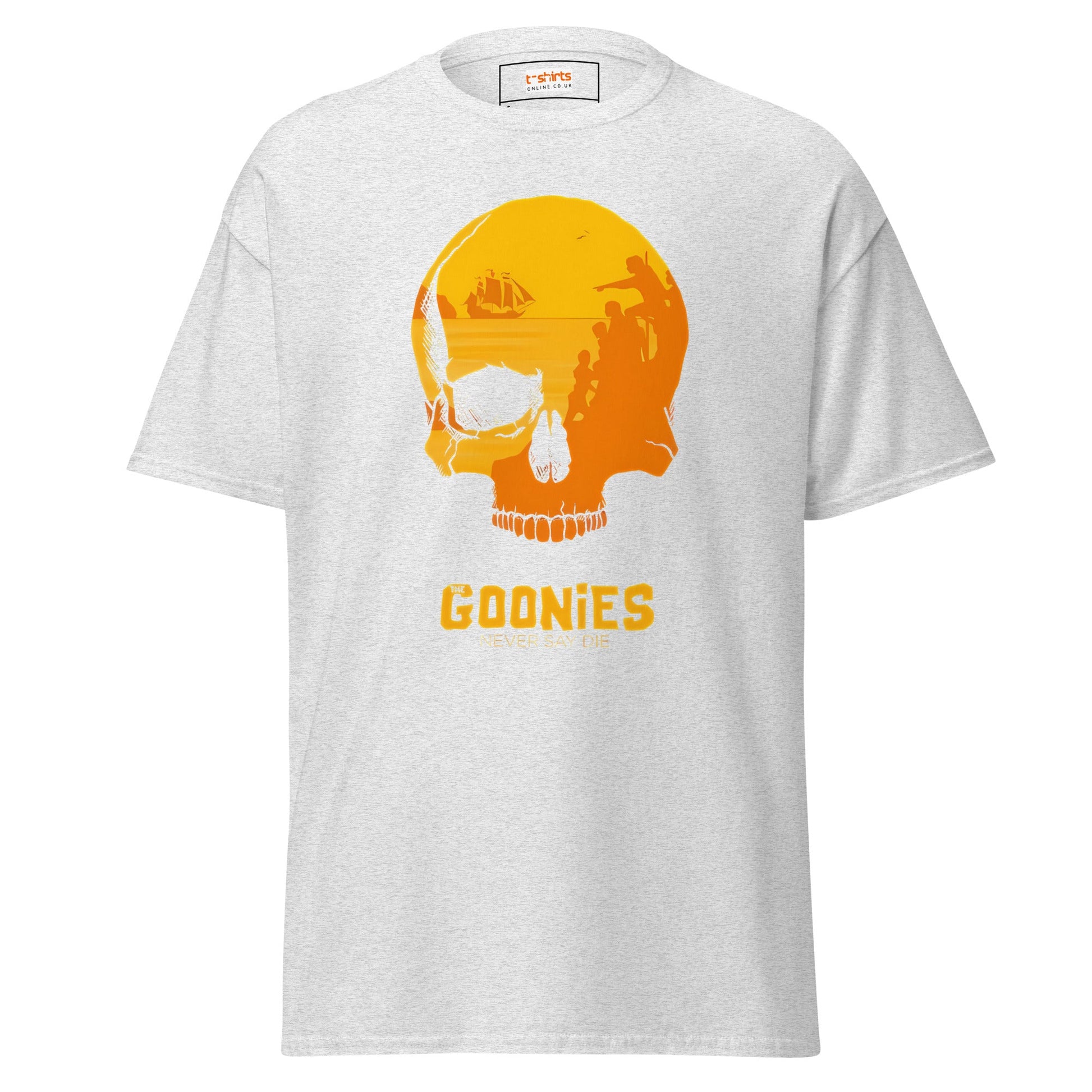 Never Say Die | Goonies T-Shirt - Ash - T-Shirts Online