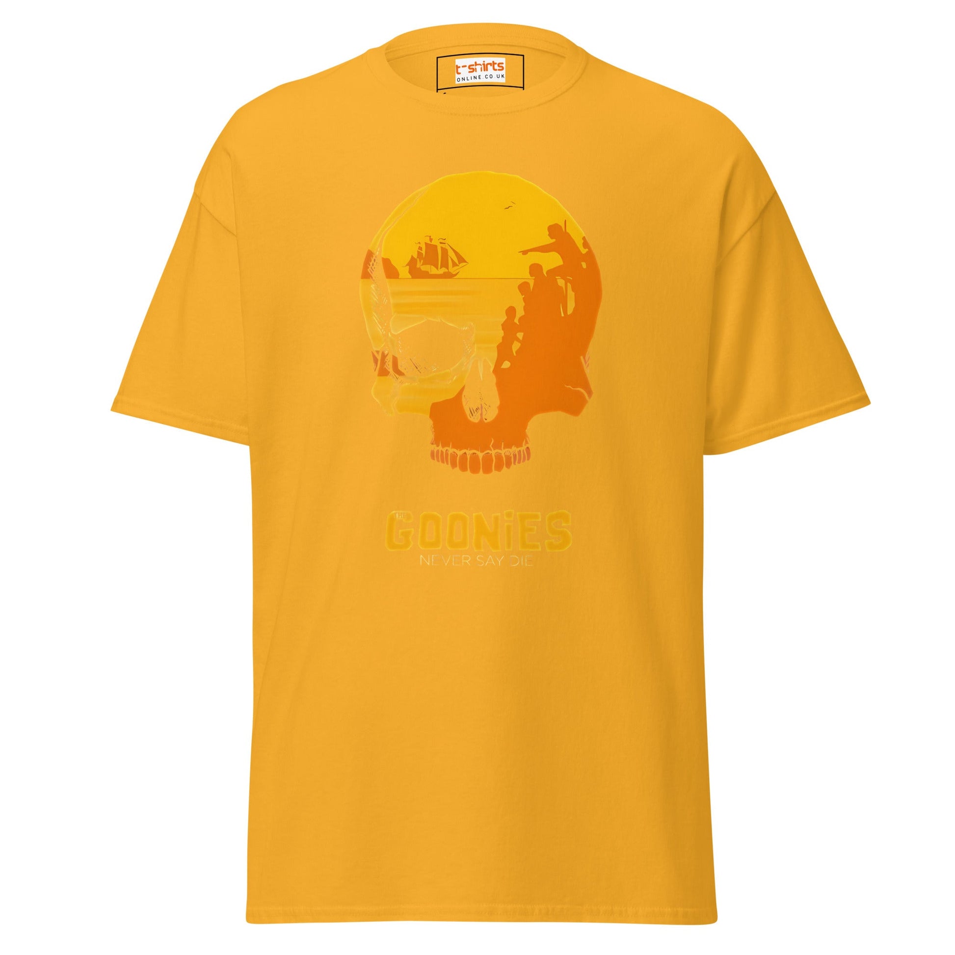 Never Say Die | Goonies T-Shirt - Gold - T-Shirts Online