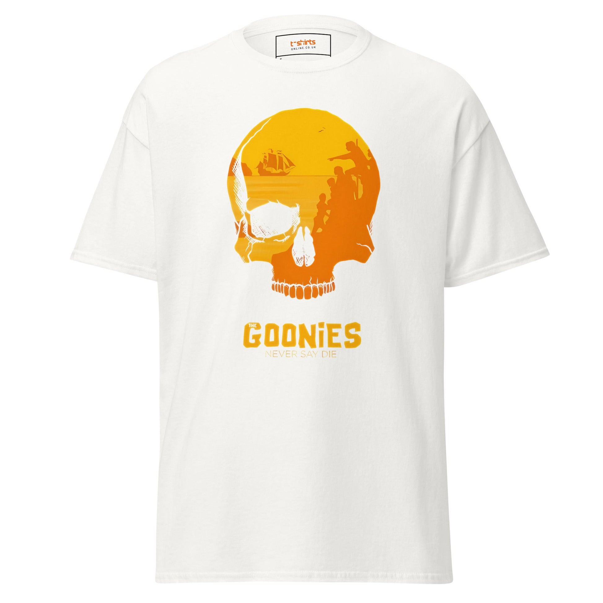 Never Say Die | Goonies T-Shirt - White - T-Shirts Online