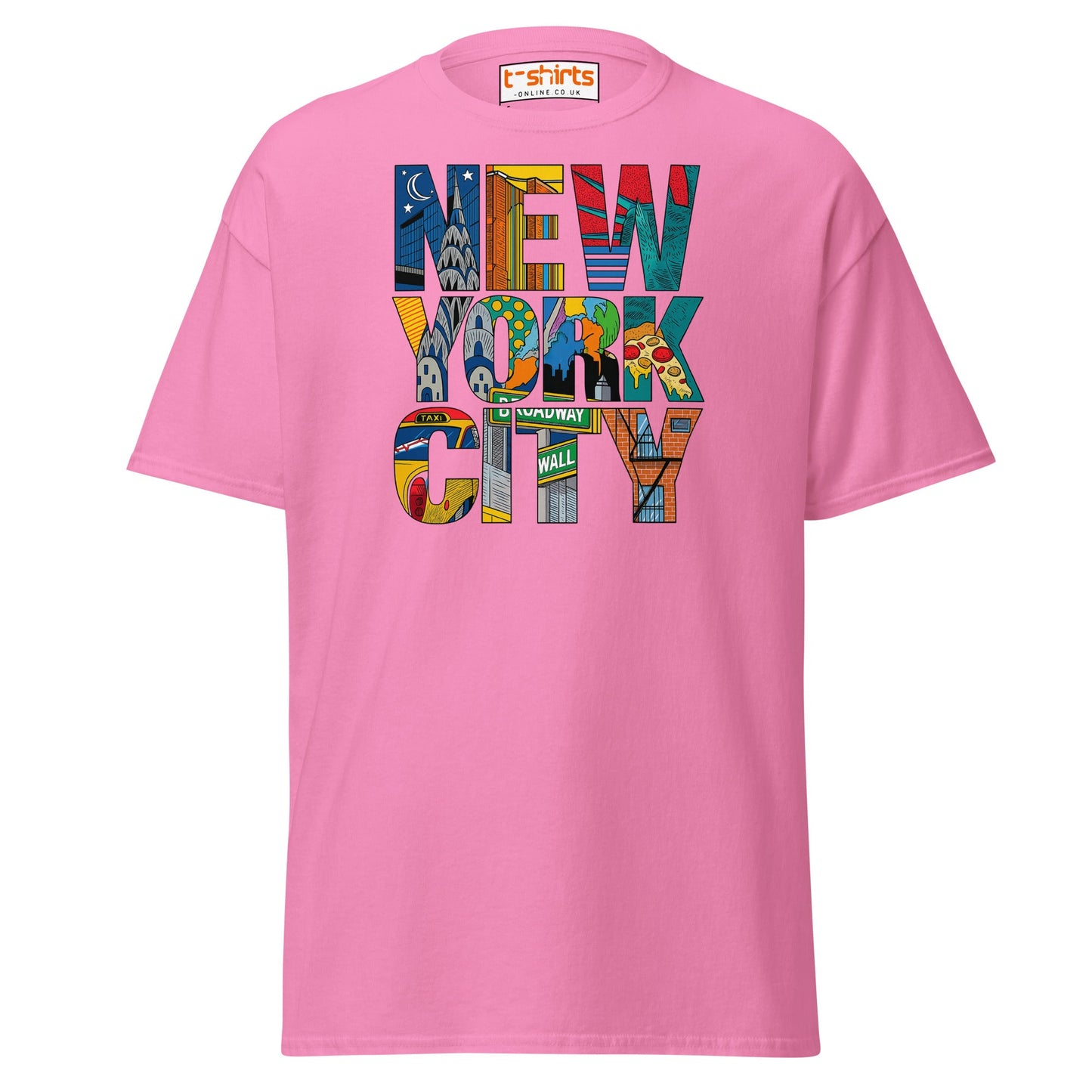 New York City Landmarks T-Shirt – NYC Graphic Tee - Azalea - T-Shirts Online
