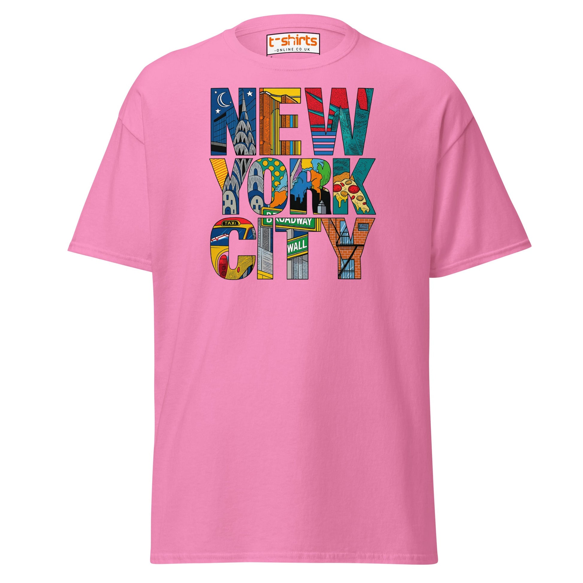 New York City Landmarks T-Shirt – NYC Graphic Tee - Azalea - T-Shirts Online