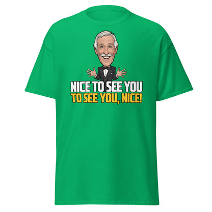 Nice To See You To See You Nice T-Shirt | Retro Game Show Tee - Irish Green - T-Shirts Online