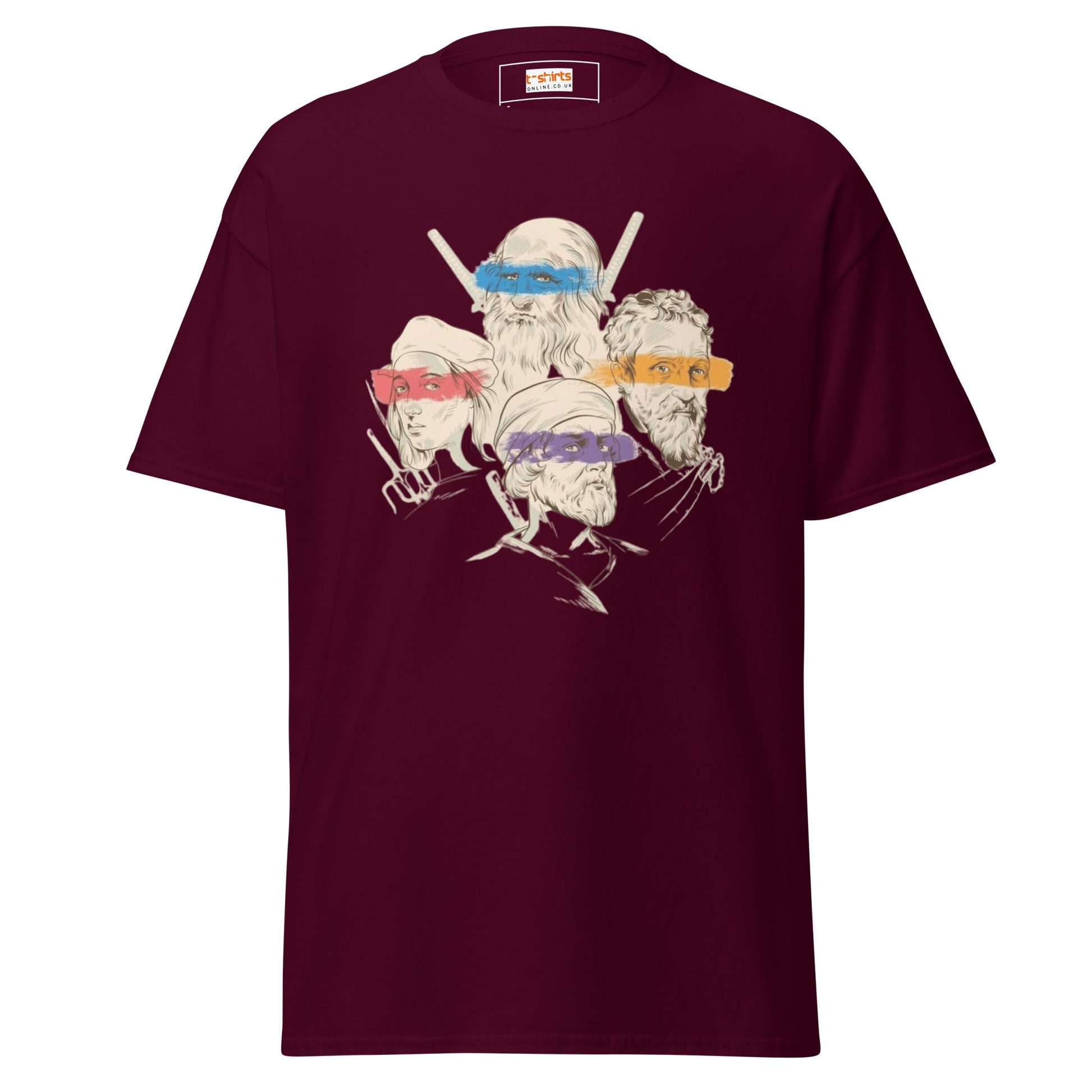 Ninja Artists | Unisex T-Shirt - Maroon - T-Shirts Online