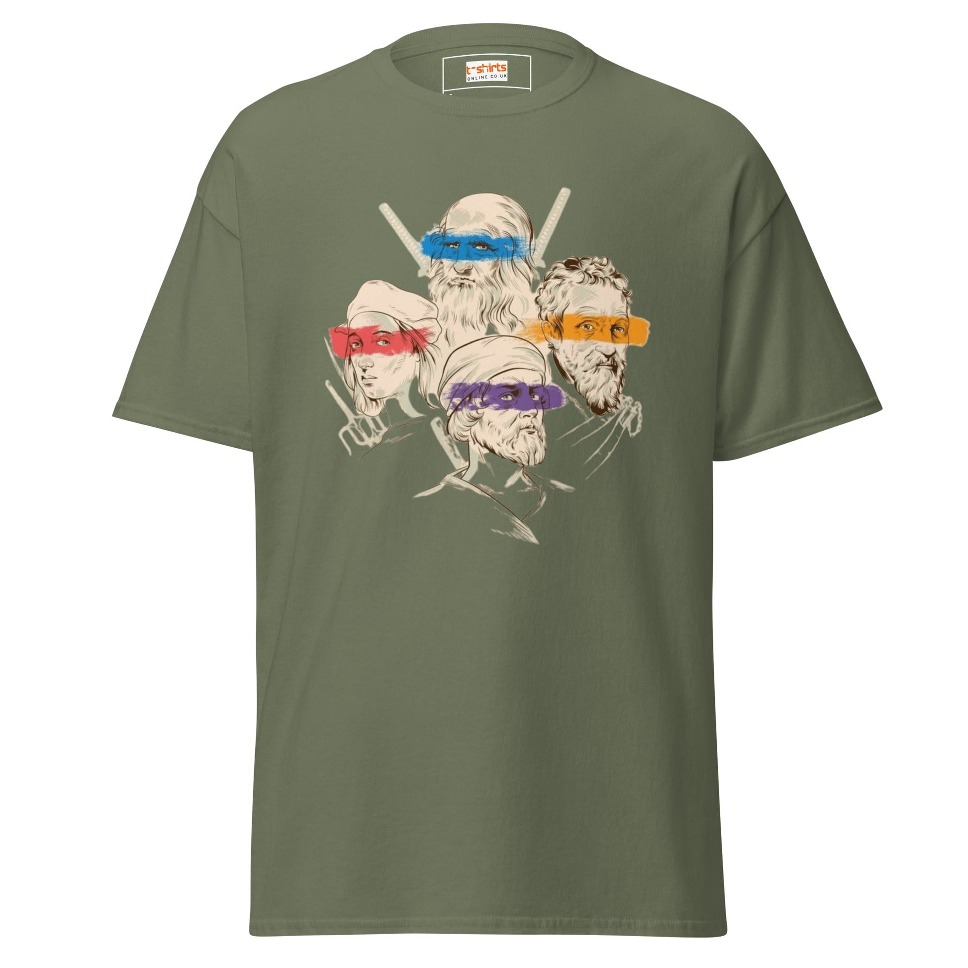 Ninja Artists | Unisex T-Shirt - Military Green - T-Shirts Online