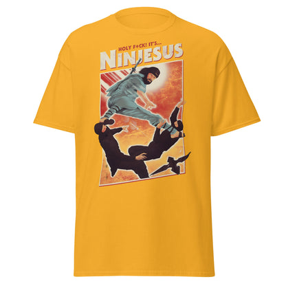 Ninjesus Holy F*ck Parody Funny Adult T-Shirt - Gold - T-Shirts Online