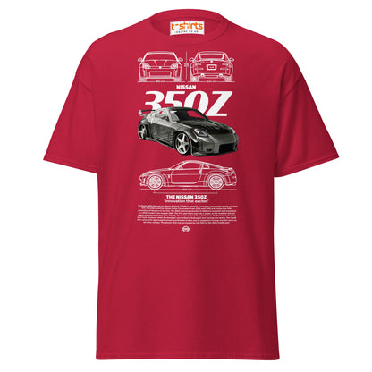 Nissan 350Z T-Shirt | JDM Legend Sports Car Tee - Cardinal - T-Shirts Online