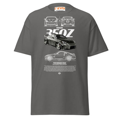 Nissan 350Z T-Shirt | JDM Legend Sports Car Tee - Charcoal - T-Shirts Online