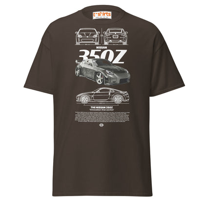 Nissan 350Z T-Shirt | JDM Legend Sports Car Tee - Dark Chocolate - T-Shirts Online