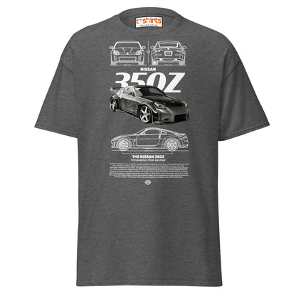 Nissan 350Z T-Shirt | JDM Legend Sports Car Tee - Dark Heather - T-Shirts Online