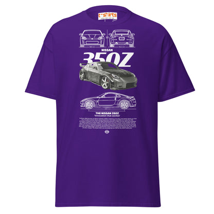Nissan 350Z T-Shirt | JDM Legend Sports Car Tee - Purple - T-Shirts Online
