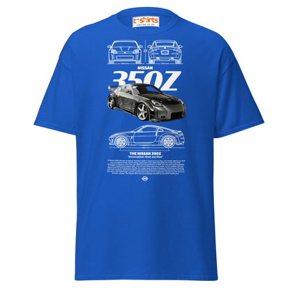 Nissan 350Z T-Shirt | JDM Legend Sports Car Tee - Royal - T-Shirts Online