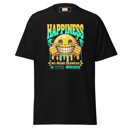 No More Sadness | Happiness T-Shirt - Black - T-Shirts Online