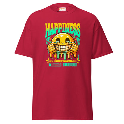 No More Sadness | Happiness T-Shirt - Cardinal - T-Shirts Online