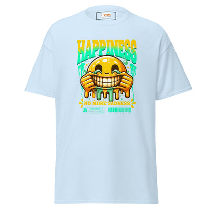 No More Sadness | Happiness T-Shirt - Light Blue - T-Shirts Online