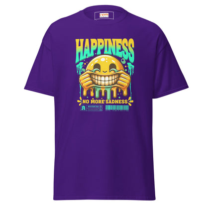 No More Sadness | Happiness T-Shirt - Purple - T-Shirts Online