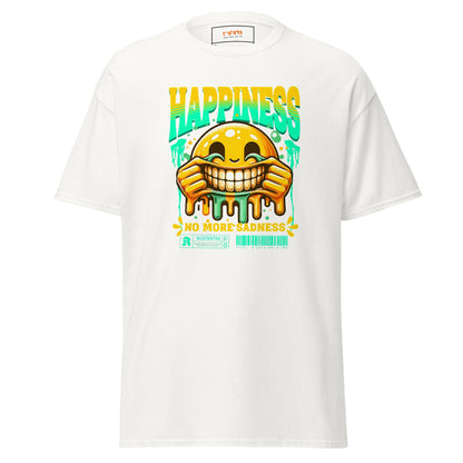No More Sadness | Happiness T-Shirt - White - T-Shirts Online