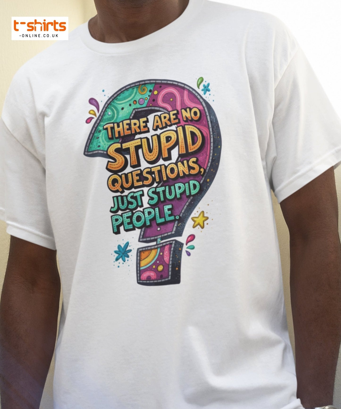 No Stupid Questions T-Shirt | Funny Sarcastic Quote Tee - Maroon - T-Shirts Online