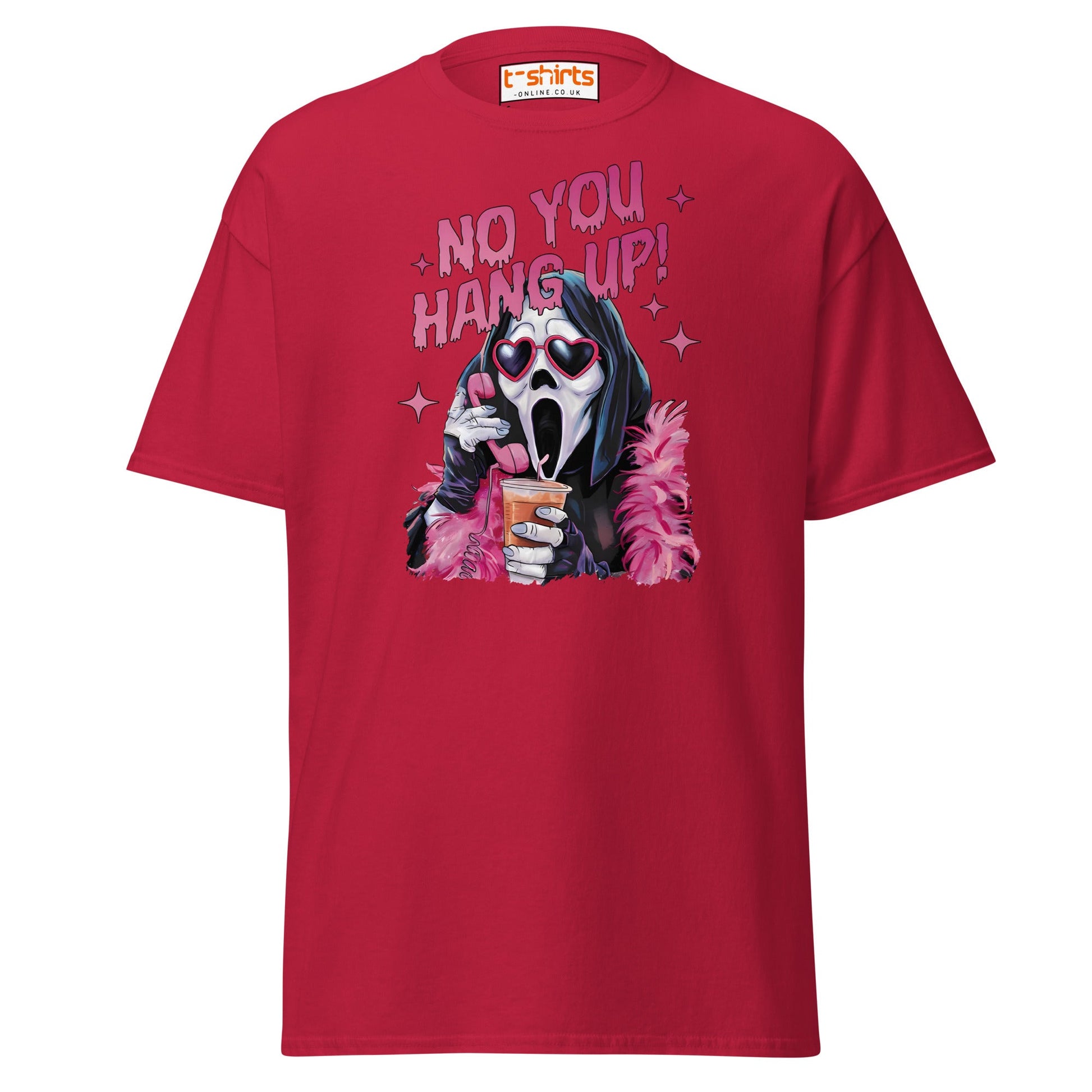 No You Hang Up Ghostface T-Shirt - Cardinal - T-Shirts Online