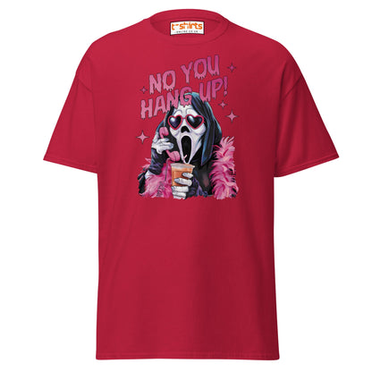 No You Hang Up Ghostface T-Shirt - Cardinal - T-Shirts Online