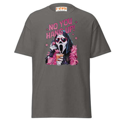 No You Hang Up Ghostface T-Shirt - Charcoal - T-Shirts Online