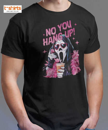 No You Hang Up Ghostface T-Shirt - Maroon - T-Shirts Online