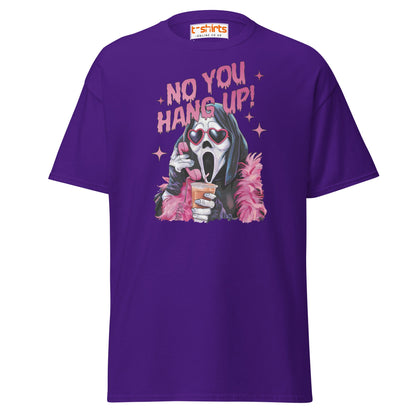 No You Hang Up Ghostface T-Shirt - Purple - T-Shirts Online