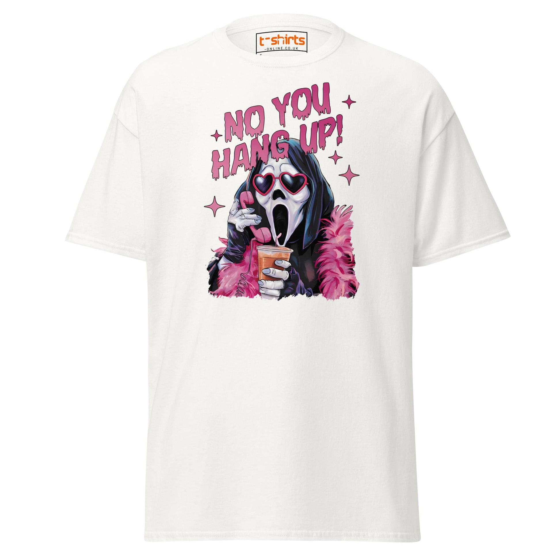 No You Hang Up Ghostface T-Shirt - White - T-Shirts Online