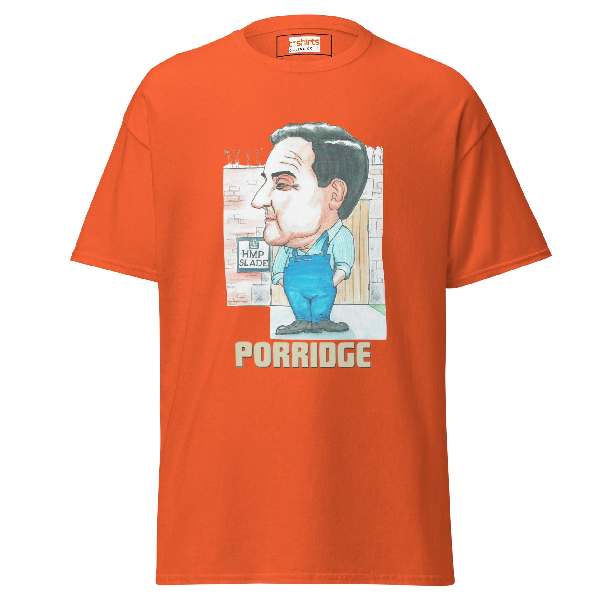 Norman Stanley Fletcher | Porridge T-Shirt - Orange - T-Shirts Online