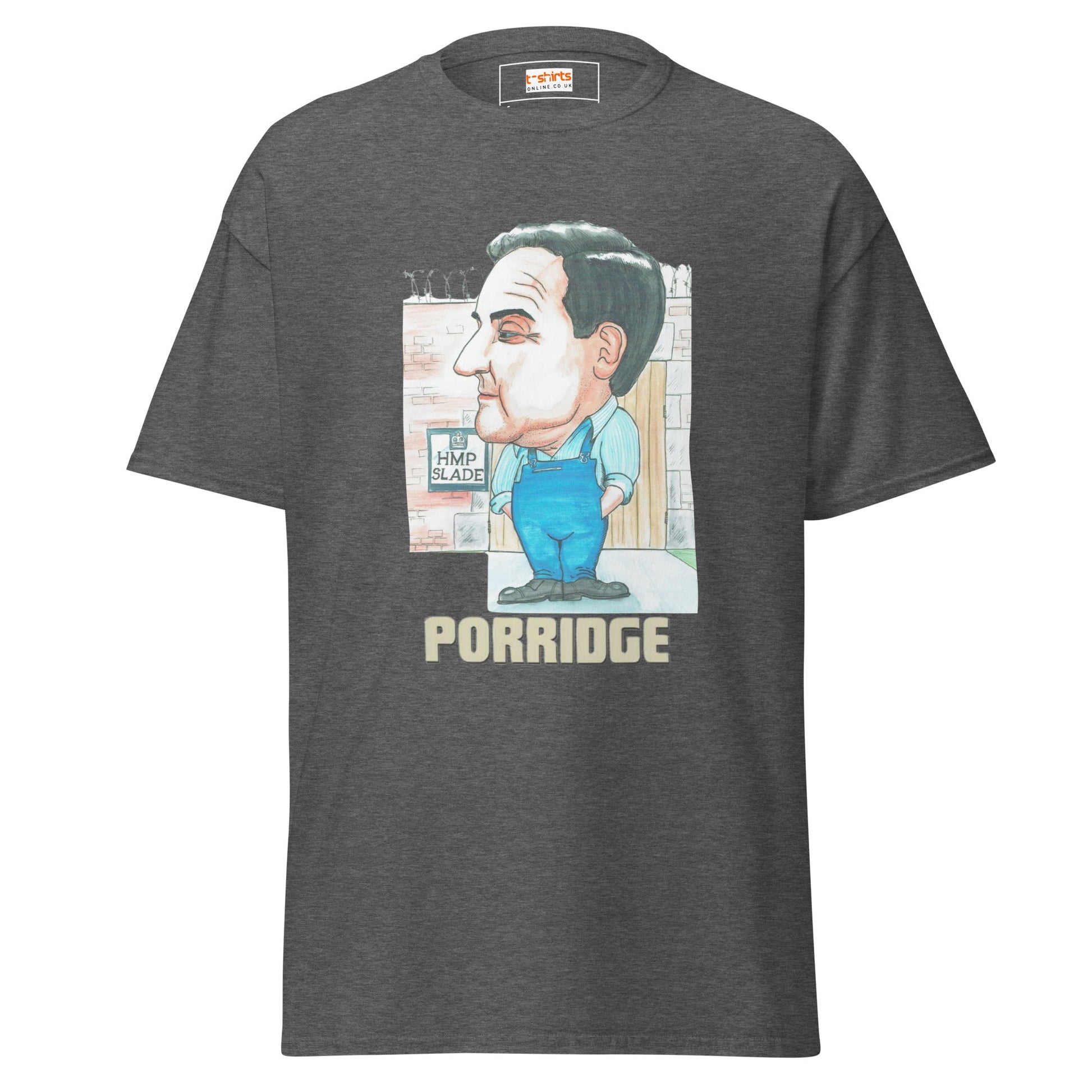 Norman Stanley Fletcher | Porridge T-Shirt - Dark Heather - T-Shirts Online