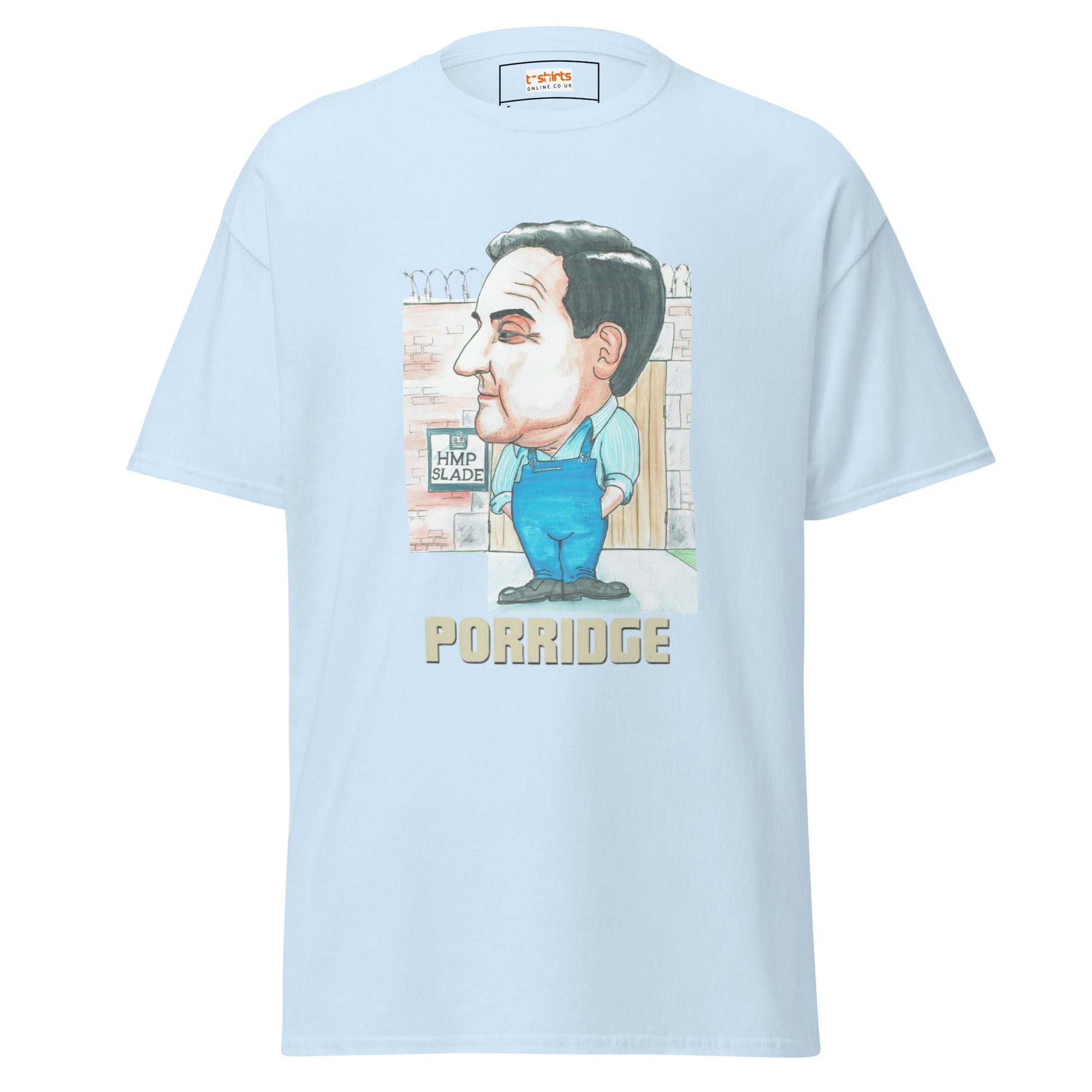 Norman Stanley Fletcher | Porridge T-Shirt - Light Blue - T-Shirts Online