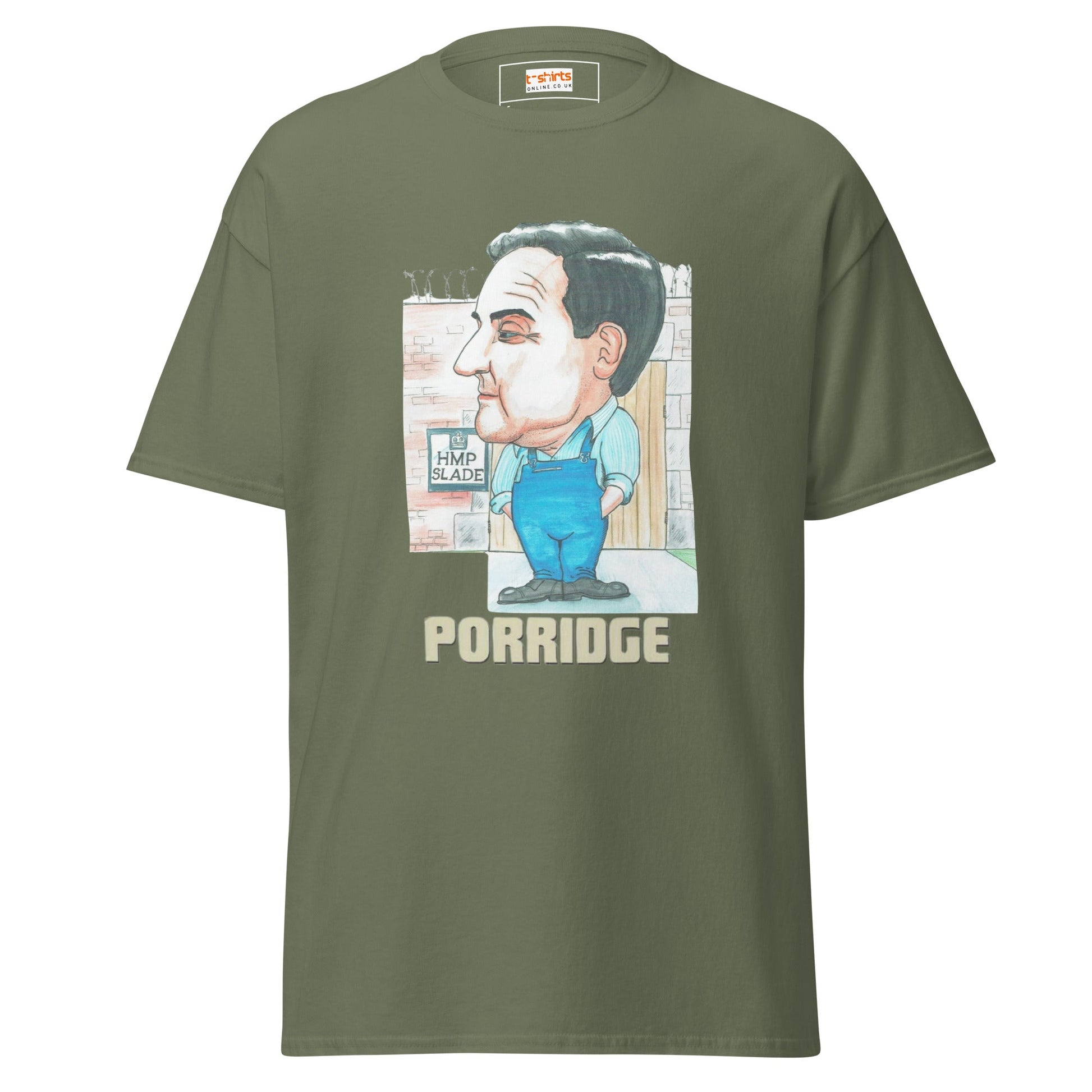 Norman Stanley Fletcher | Porridge T-Shirt - Military Green - T-Shirts Online