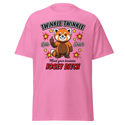 Nosey Bitch Red Panda T-Shirt – Twinkle Twinkle Little Snitch - Azalea - T-Shirts Online