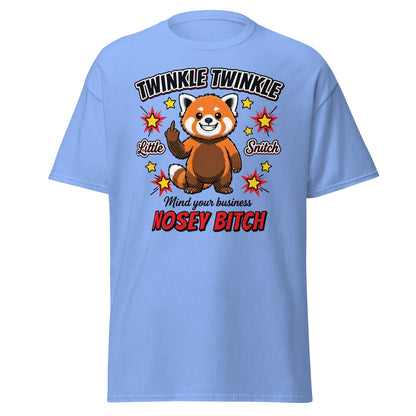 Nosey Bitch Red Panda T-Shirt – Twinkle Twinkle Little Snitch - Carolina Blue - T-Shirts Online