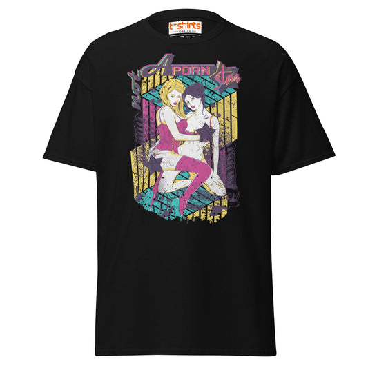 Not a Porn Star T-Shirt | Bold Pop Art Graphic Tee - Black - T-Shirts Online