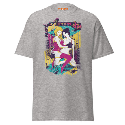 Not a Porn Star T-Shirt | Bold Pop Art Graphic Tee - Sport Grey - T-Shirts Online